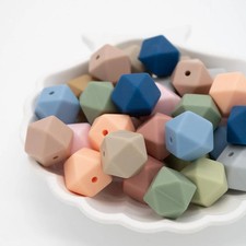 Silikonperle "Hexagon" 14mm 20 Farben