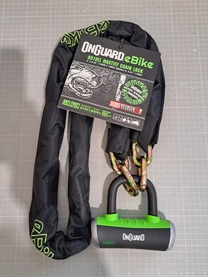 OnGuard Mastiff 8019EL eBike Kettenschloss 180cm x 10mm X4P Quattro Neu_4,9_5