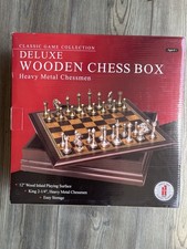 New- Classic Game Collection Deluxe wooden Ch...