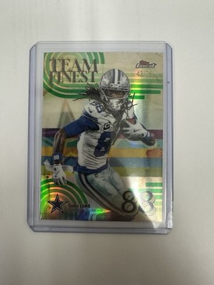 2025 Topps Finest - Team Finest CeeDee Lamb #TF-7 Green Refractor 43/75 SP