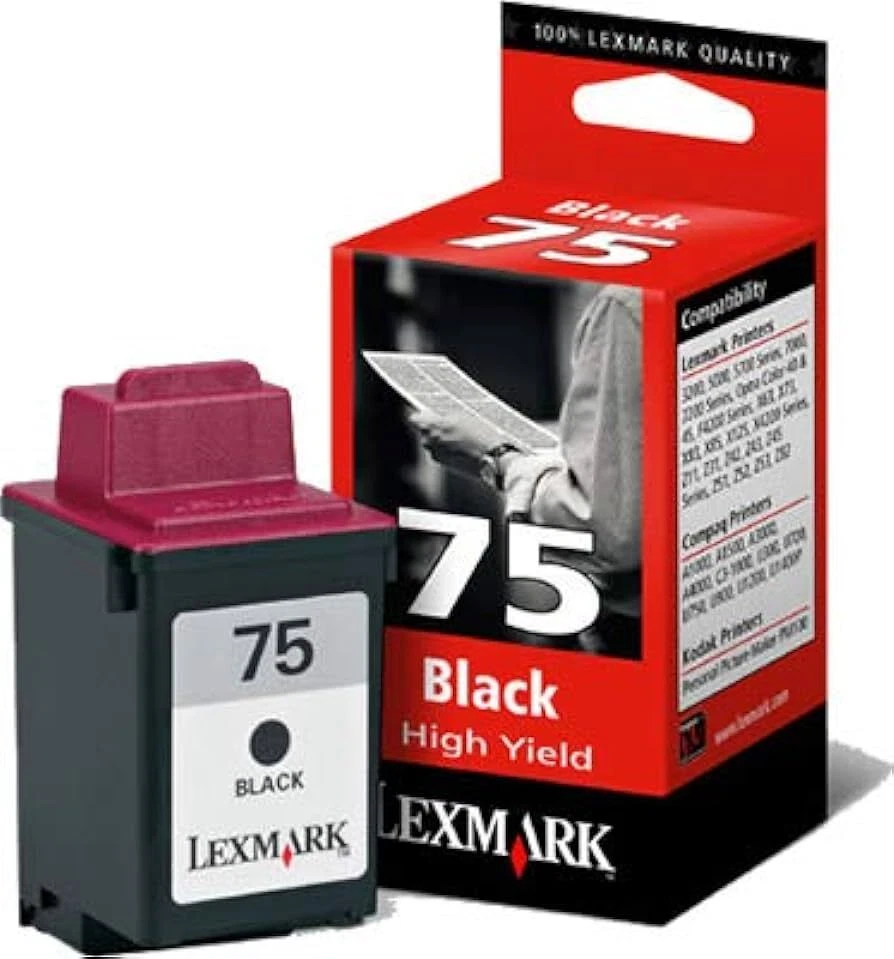 Lexmark 75 noire cartouche d'encre authentique (TVA incluse) - Photo 1/1