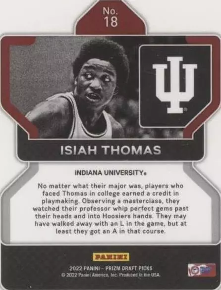 2022-23 Panini Prizm Draft Picks - Isiah Thomas #18
