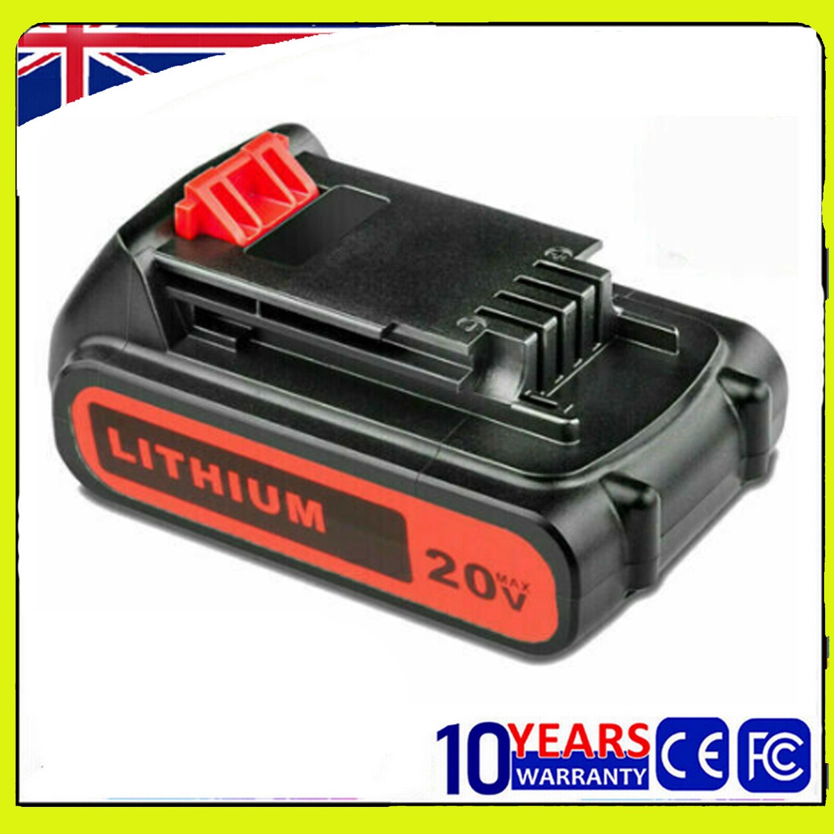 20V For Black Decker 18V LBXR20 LBX20 BL1518 BL2018 Lithium Ion
