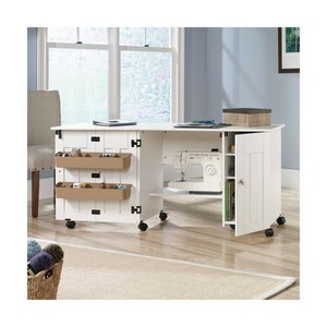 Details About Sauder Sewing And Craft Table Multiple Finishes Soft White