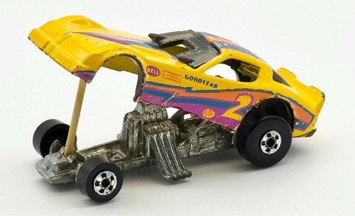 VTG 1977 Mattel Hot Wheels Firebird Funny Car Yellow Goodyear Bell Champion GC - Picture 2 of 12