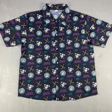 Anaheim Ducks 30th Anniversary Mighty Button Up Shirt XL Unisex Vida Divina