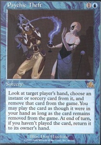 mtg card theft Psychic Theft ~ Heavily Played Prophecy MTG Magic UltimateMTG Blue Card