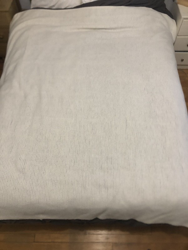 Vintage Chatham Blanket Soft White Acrylic 87”X 70”