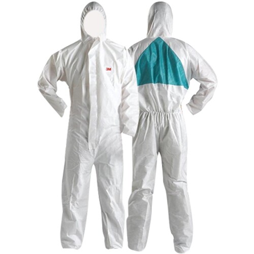 3M Protective Suit Disposable Jumpsuit 1 Piece 4520 White/Green Type 5/6 Size XL Painter - Picture 1 of 1