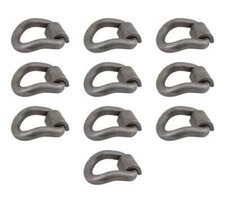 10 Pack 1 Bent Forged D-ring W Weld On Clip Wll 15600 Lbs