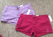 NWT Juniors' SO® Chino Shortie Shorts (choose color & Size)