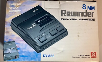 Kinyo 8mm Tape Rewinder Fast Forward 2 Way KV-822 New