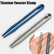 2 Sizes Portable Titanium Alloy Tweezers Outdoor Survival Camping Travel EDC