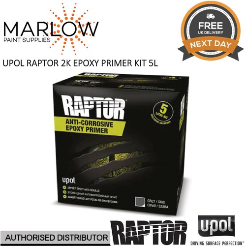 U-POL RAPTOR Primer Epossidico 2K - 1 Litro Grigio Con Indurente, Anticorrosione - Foto 10