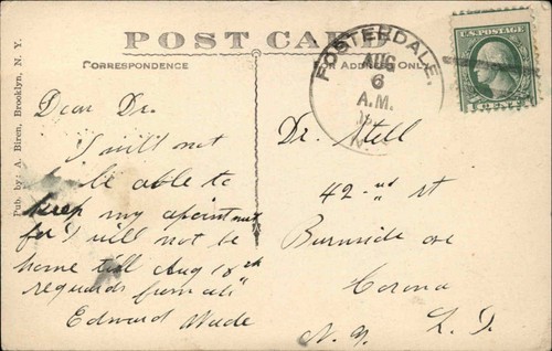 Fosterdale New York NY Mountain Heights House c1910 Vintage Postcard - 第 2/2 張圖片