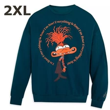 Disney Anxiety Pullover Sweatshirt by Cakeworthy Inside Out 2 - Adult 2XL