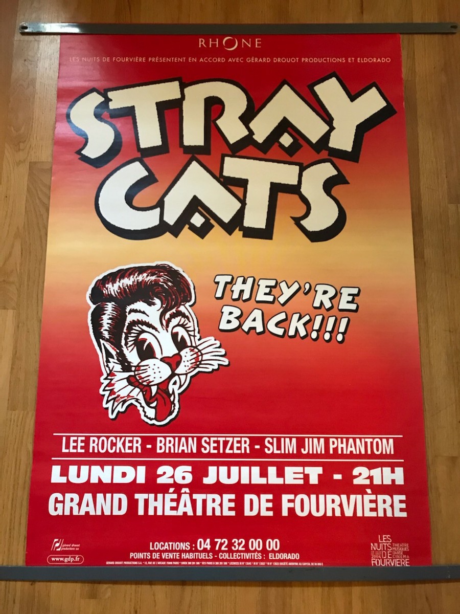 STRAY CATS French Concert poster | eBay