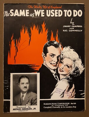 The Same As We Used To Do for Ukulele & Piano Vintage Sheet Music 1930