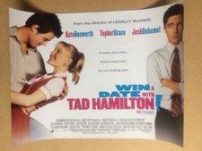 WIN A DATE WITH TAD HAMILTON / KATE BOSWORTH Original UK Mini Quad Poster (SPN)
