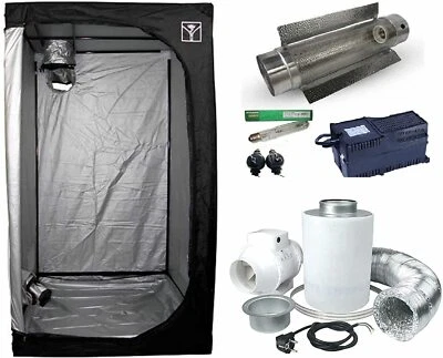 Kit Chambre de Culture Indoor - Cooltube HPS - Extracteur d'air - Filtre à charb