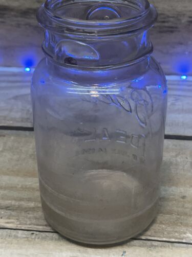 Vintage Ball Eclipse Weite Öffnung Quart Einmachglas Draht Seite Klar Ohne Deckel - Bild 2 von 5