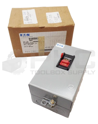 NEW EATON B100S0CA AC MANUAL STARTER SIZE 0 3PH 3-5HP 2603D68G03 W/ B100M0CA