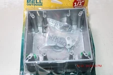 Bell Hubbell Outdoor 5337-5 2-Gang 2" Deep Grey Electrical Box