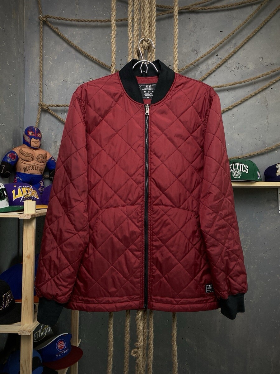 nike quilted bomber jacket