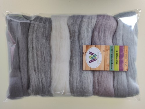 Assorted Colours *100% Merino Wool Tops for Wet & Dry Felting, Packs of 60 grams - Picture 95 of 250