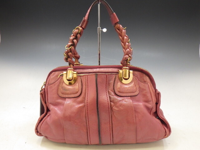 Chloe Eloise Handbag Leather Pink x Gold Ladies Bag | eBay 