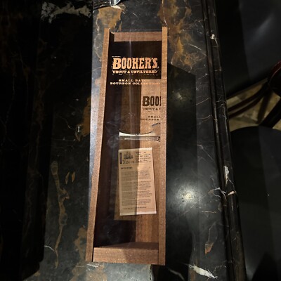 Booker's Bourbon Wooden Gift Box NEW CONDITION Small Batch Collection
