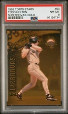 1998 TOPPS STARS SUPERNOVAS GOLD ROOKIE #S3 TODD HELTON #10/50 PSA 8 NM-MT POP 1