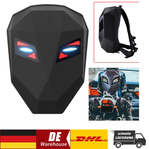 Wasserdicht LED Helm Laptop Motorrad Tasche DIY Rucksack Bluetooth Reisetasche