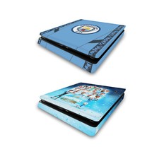 MANCHESTER CITY MAN CITY FC 2024 CHAMPIONS VINYL SKIN FOR SONY PS4 SLIM CONSOLE