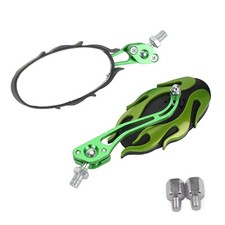 Universal Motorcycle Rearview Mirrors Rear View Mirror 8mm 10mm Green UK
