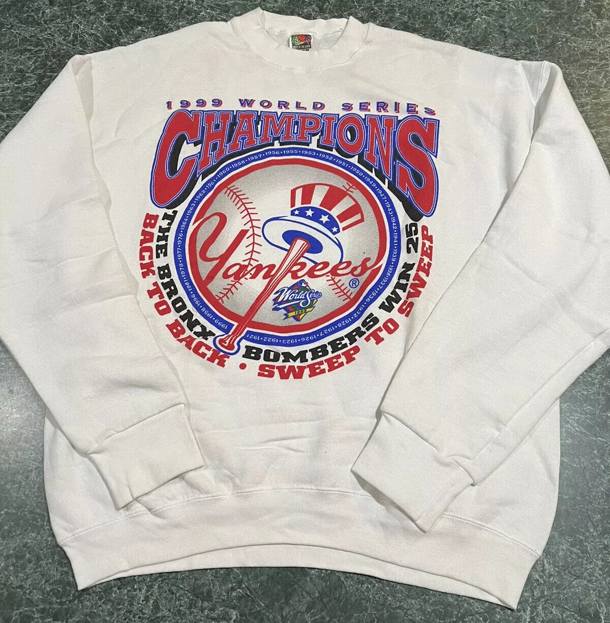 1999 New York Yankees World Series Champions Vintage Sweatshirt AN37645