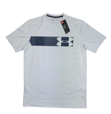 Under Armour UA Tech 2.0 Heat Gear Fitted Herren Medium Vented Logo T-Shirt Top 