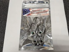 4 NEW MADE IN USA Alan's Custom BIG EYE Jigs Unpainted 1/4oz. FREE SHIPPING