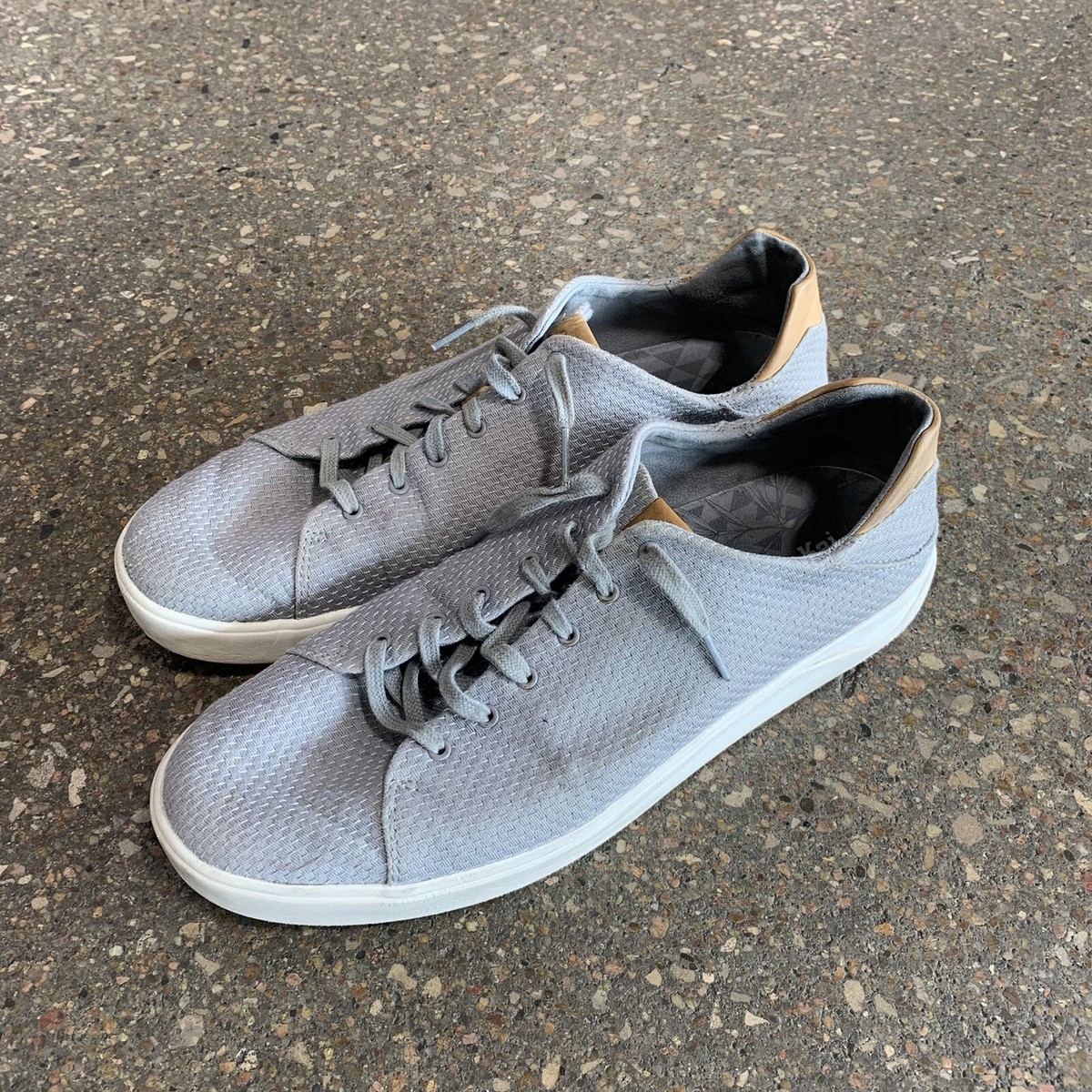 OluKai Mens Lae\'Ahi Gray Casual and Fashion Sneakers 8.5 Medium Slip On Lae main image 3