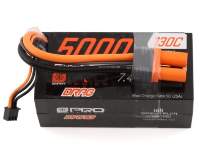 Spektrum RC 2S 130C LiPo Smart No Prep Drag Pro Series Battery w/IC5 Connector