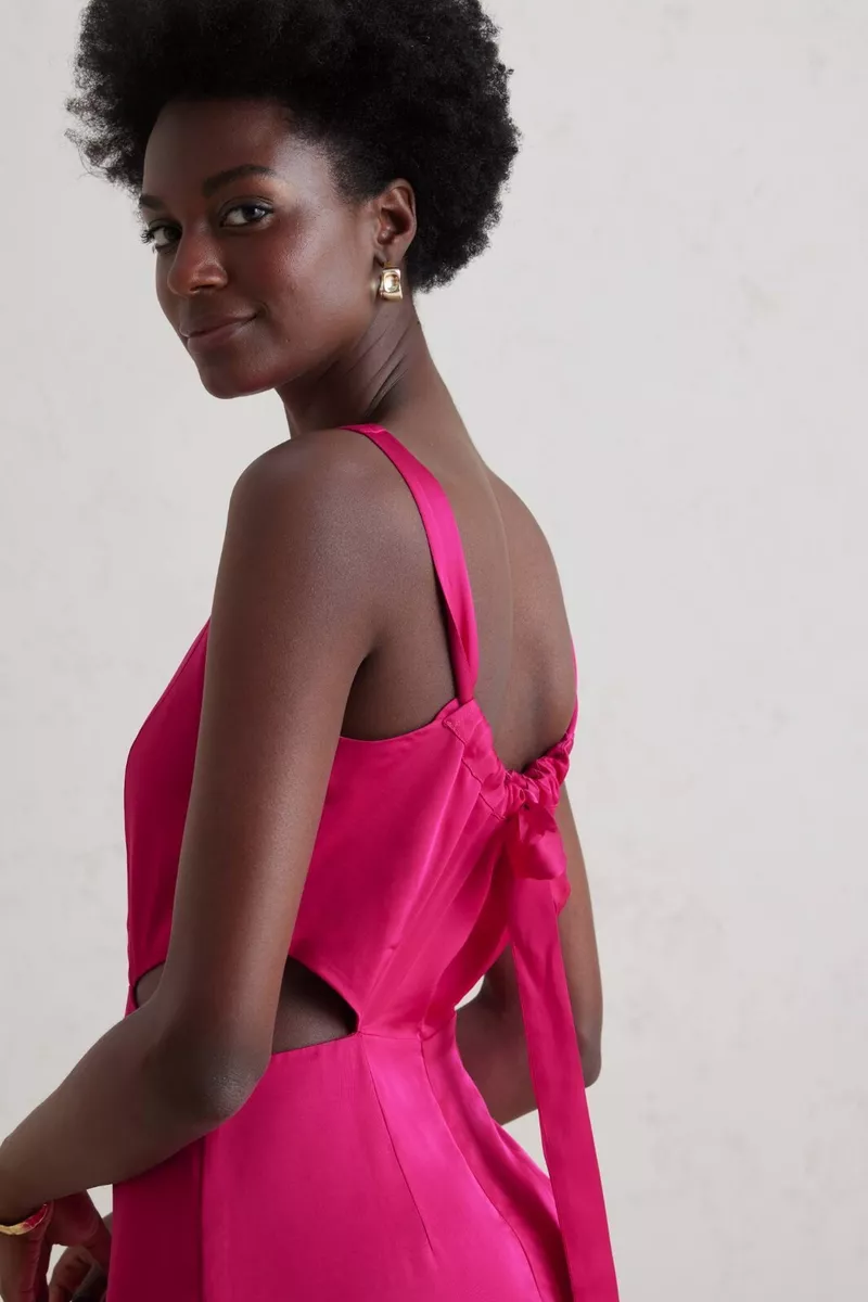 Anthropologie top satin dress