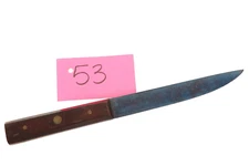 Pink53/ RARE Victorian Pre 1900 Mintzer Kneisler Table Knife- Carbon Blue Steel