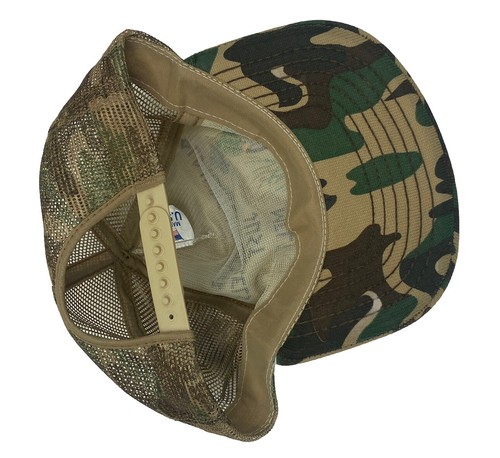 Vintage Funny Hunting Cap Trucker Dad Hat 80's Camo Puffy Print Mesh Snapback - Picture 7 of 11