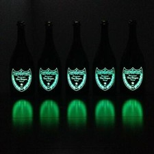 Dom Pérignon Luminous Empty Bottle 5 Bottles Set Light on tested beautiful