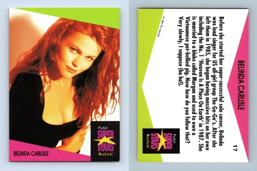Belinda Carlisle #17 Super Stars Musicards 1991 Pro Set Trading Card - 第 1/1 張圖片