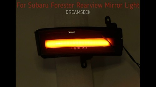 2x LED Rearview Side Mirror Turn Light For Subaru Forester XV WRX Legacy Outback - Video 1 of 1