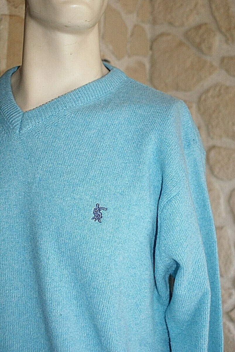 Pull En Laine RN Commando British Navy Bleu Royal Col Rond NEUF