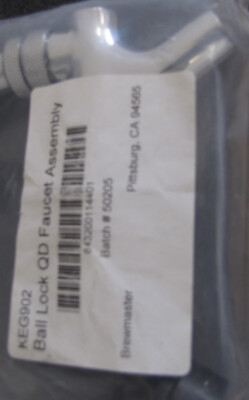 Brewmaster KEG902 Ball QD Faucet assembly