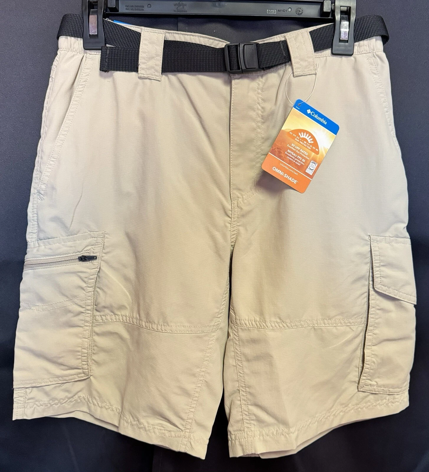 COLUMBIA KESTREL TRAIL OMNI-SHADE CARGO SHORT KHAKI 30” WAIST XM0097-271 NWT