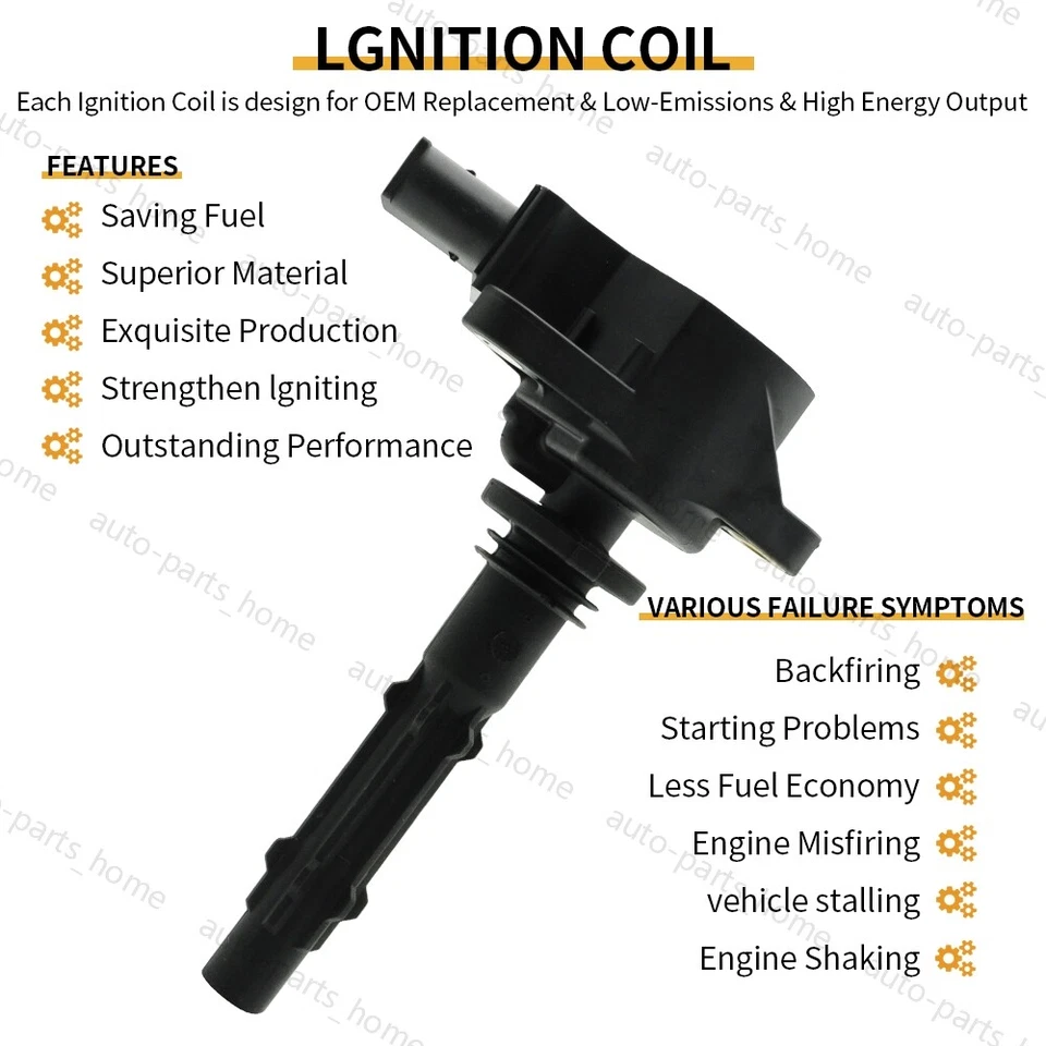8X OEM Ignition Coil + 8X Spark Plugs for Mercedes-Benz E550 G550 S550 V8 UF535 - Image 3 of 4